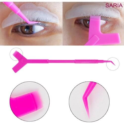 HOT 5 Pieces/Pack Reuseable Plastic Eyelash Brush Clean Y Shape Grafted Eyelashes Brushes women Makeup Mascara Tools lifting kit