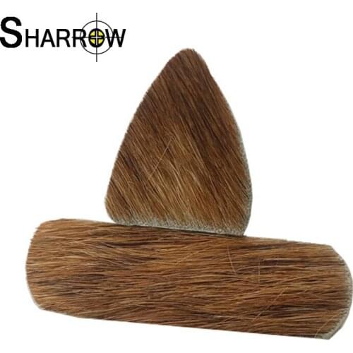1 set Archery Animal Fur Arrow Rest Traditional Bow Silent Plate Arrow Rest Adhesive Stick On Revurve Bow Hunting Bow Crossbow