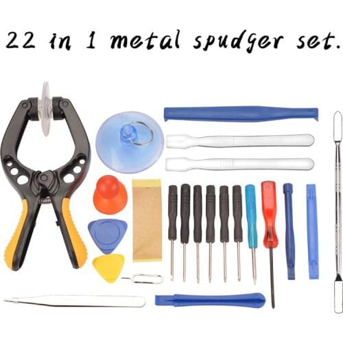 22 in 1 Mobile Phone Screwdriver Tablet LCD Screen Opening Plier Suction Cup Pry Glasses Repair Kit Set Tools For Smartphone
