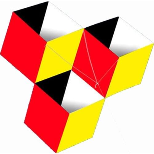 New Arrive 3D Magic Square Single Line Kite With Handle And Line Outdoor Easy To Flying