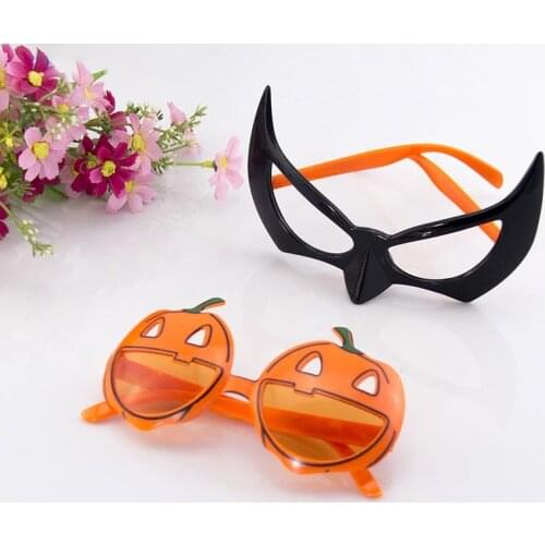 Performance prop Halloween pumpkin net costume pumpkin wacky plastic glasses pumpkin glasses the best gift for children