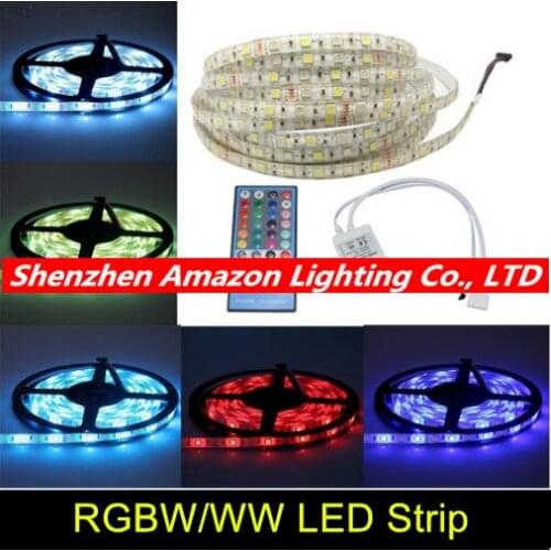 RGBW/WW 5050 LED Strip,12V 60LED/M,5M RGBW/WW Strip + 40Key RGBW/WW Controller Magic Color You Never Seen Before