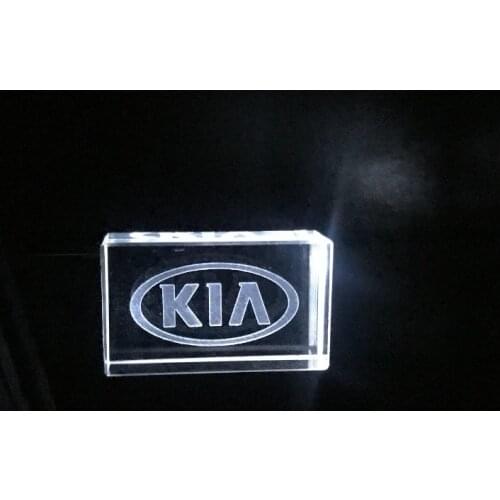 HOT KIA crystal + metal USB flash drive pendrive 4GB 8GB 16GB 32GB 64GB 128GB External Storage memory stick Logo Custom u disk