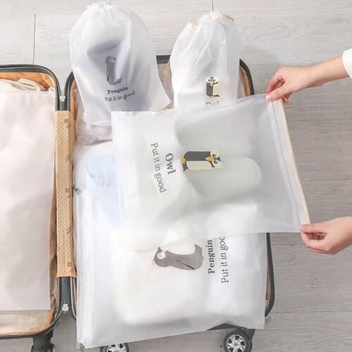 Waterproof And Transparent Travel Storage Drawstring Beam Pocket Towel Underwear Finishing Clothes Clothing Travel Portable Bag