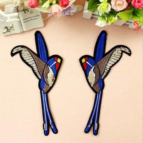 Big Bird Embroidered Patches Iron on or Sewing for Clothes Applique Diy Accessory Suppliers Sticker