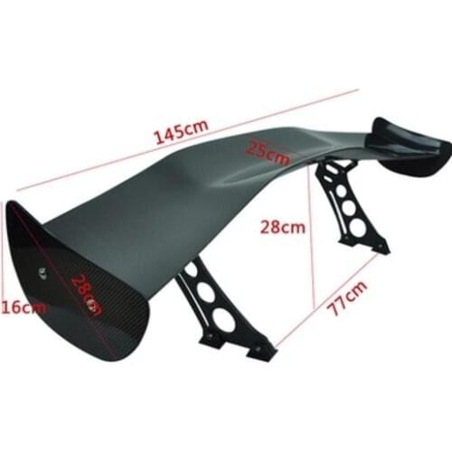 Top Quality 100% Carbon Fiber universality GT Three-box Rear Spoiler Wing trunk lip Auto Car Lip Spoiler 3DK 1968-2019