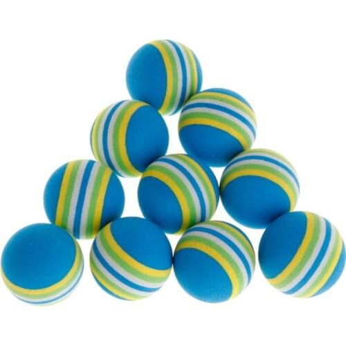 10 Pcs/Set Rainbow Ball Pet Toys EVA Soft Interactive Cat Dog Puppy Kitten Play Funny Colorful Gifts Chew Balls Pets