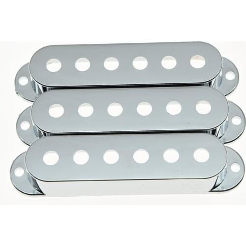 3pcs 48mm Chrome Plastic Single Coil Covers Fits For ST