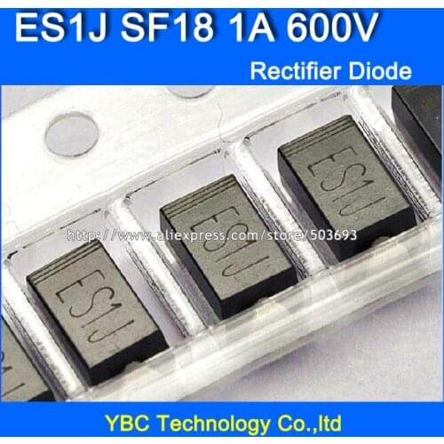 500pcs/lot ES1J SF18 1A/600V SMD Fast Recovery Rectifier Diode
