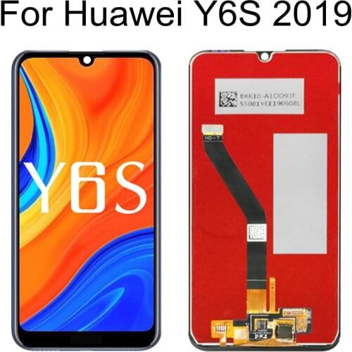 6.09" LCD For Huawei Y6S JAT-LX3/L29/LX1/L41 LCD Display Touch Screen Digitizer Assembly Replacement