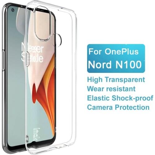OnePlus Nord N100 Case One Plus Nord N100 Cover IMAK UX-5 Soft TPU Transparent Slim Phone Shell Silicone Back Cover