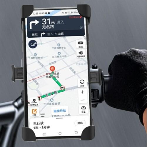 Motorcycle Bicycle Moto Bike Phone Navigation Holder Support handlebar Rearview Mirror Mount Clip Bracket for Mobile CellPhone