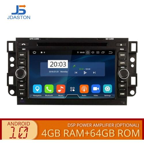 JDASTON Android 10 Car Multimedia Player For Chevrolet Epica Captiva Lova Aveo Spark Optra Holden 2Din Car Radio GPS Stereo DVD