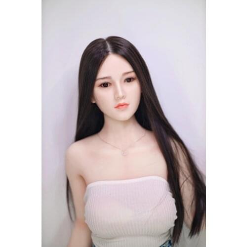 JYDoll 157cm Silicone Head and implanted hair Christal Sex Doll Adult Realistic Sexy Doll real Vagina Big Breast Love Dolls