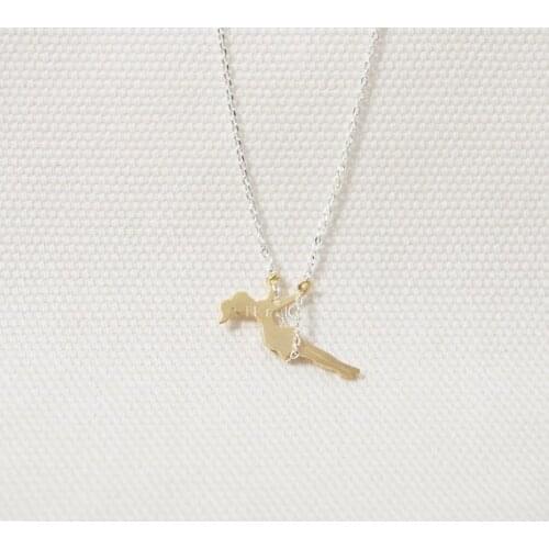 Trendy women necklace Gold/Silver plated Swing Girl pendant Necklace for women pretty cute gift jewelry