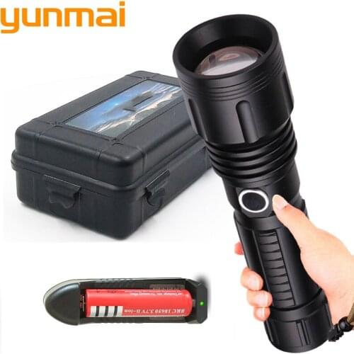 XHP70 Powerful LED Flashlight Aluminum With Zoom And Waterproof IPX6 Litwod Power Supply 18650 Or 26650 Battery Flash Bulb 20W