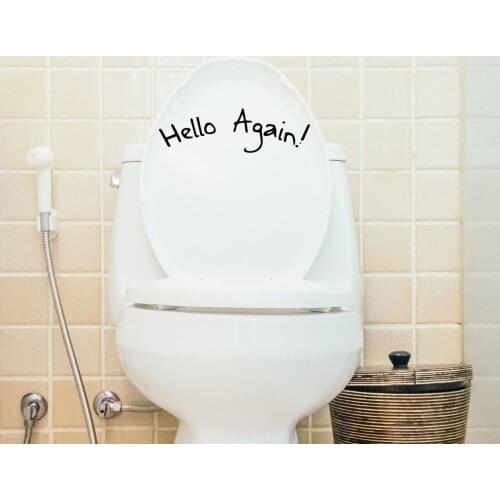 BK Home Hello Again Design WC Sticker-1