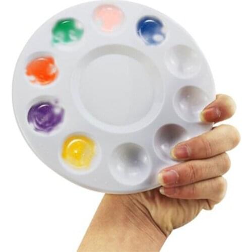 Six-eye fish-shaped paint palette watercolor art color palette oil watercolor white painting palette painting tools