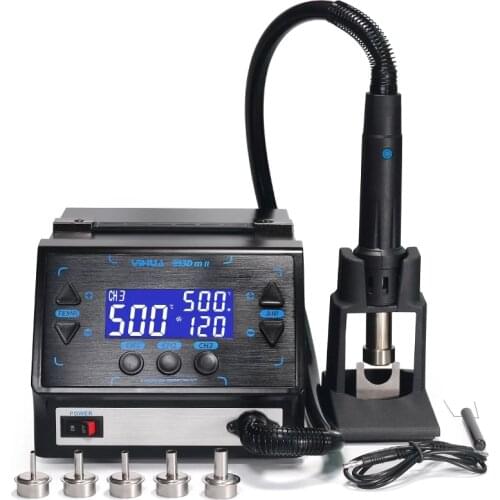 YIHUA 993DM-II 1000W Fast Desoldering Hot Air Gun Soldering Station Intelligent Digital BGA Rework Station for PCB Chip Repair