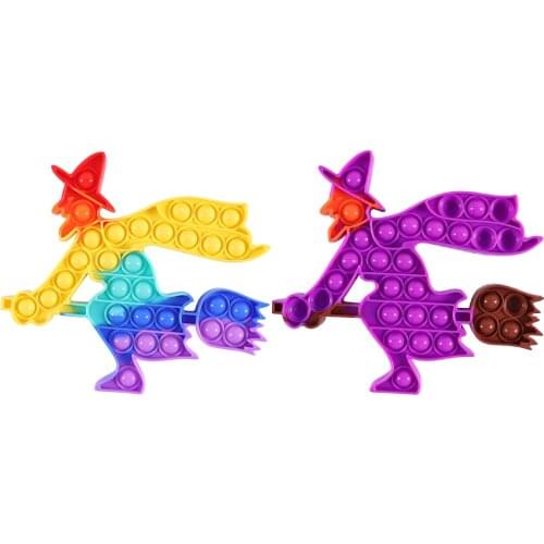 Rainbow Fidget Toys Push Bubble Sensory For Autism Needs Anti-stress Game Stress Relief Squishy Toy For Children Adult