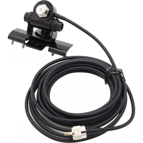 RB-400 Car Antenna Mount Bracket + 5M PL259 Connector Extend Cable Feeder Cable for Mobile Radio TH-9800 BJ-218 KT8900