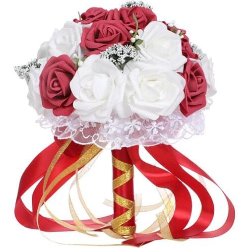 European-style wedding supplies bride holding flowers pe foam simulation wedding photography props holding bouquet