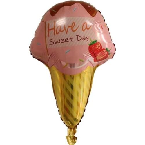 1pcs 69.5*47.5cm Ice Cream Popcorn Foil Balloons Baby Shower Happy Birthday Decorations Inflatable Helium Sweet Kids Toys