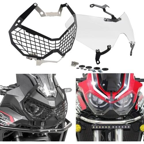 For Honda Africa Twin CRF1100L L1 CRF 1100 L 2020 - Headlight Cover Guard Protector Head Light Lamp Protection Grill