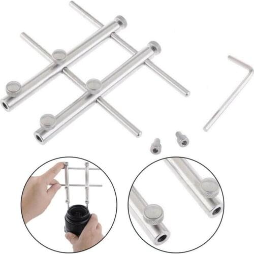 1 Set DSLR djustable Camera Lens Repair Spanner Wrench Opening Open Tool 3 Tip Kit Silver For Nikon Canon Sony pentax lens