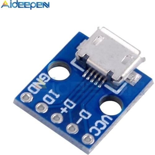 10PCS Breakout Power Supply Diy Electronic PCB Board Module Power Adapter Board USB Breakout Module 5V Micro USB Interface