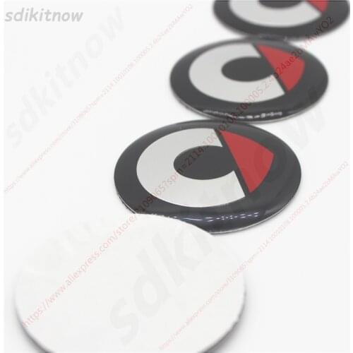 4pcs Red Car Wheel Center Hub Caps Cover Rim Sticker Badge For Benz Smart FORTWO FORSPEED FORFOUR ROADSTER FORSTARS Forvision