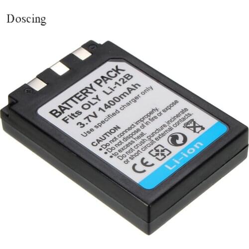 3.7V 1.4Ah Li-12B Li-10B LI 12B Battery for OLYMPUS u300 u400 u410 C760 C765 C70 C7000 C770 u500 u600 u800 u810 u1000 bateria