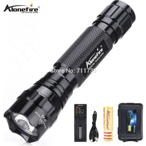 AloneFire 501Bs XM-L T6 Waterproof Tactical Cree Led Flashlight lantern Torch hunting light 18650 Rechargeable Battery