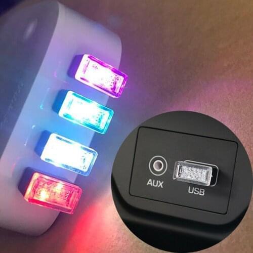 Car-Styling USB Atmosphere LED Light Car Accessories for Volkswagen vw POLO Tiguan Passat CC Golf GTI R20 R36 EOS Scirocco Jetta