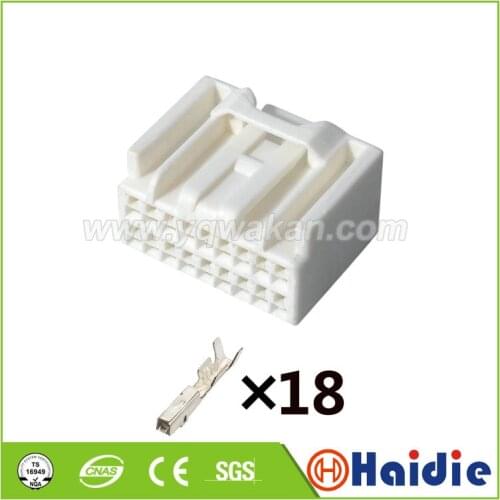2sets auto 18pin plastic female of 7282-5833 wire electric cable replacement connector 7283-5833