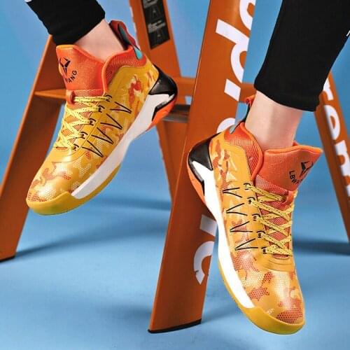 High Quality Basketball Shoes Men Sneakers Boys Basket Shoes High Top Anti-slip Outdoor Sports Shoes Trainer Women Summer