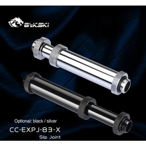 Bykski CC-EXPJ-83-X,Extender Fitting For Water Cooling System Adjustable From 83 To 110mm,Male to Male Connector PC Accessories