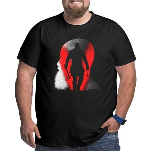 Men T-Shirts V For Vikings Vintage Cotton Big Tall Tee T Shirts Round Neck Clothing Plus Size Big Size Large 4XL 5XL 6XL