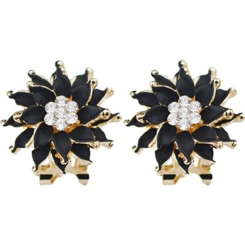 Hipster Popular Flower Earrings Fashion Earrings Not Easy Allergy Ear earrings for Women