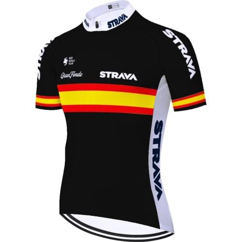 Spain strava maillot ciclismo hombre verano quick dry 2021 bike jersey Summer quick dry maillot velo homme