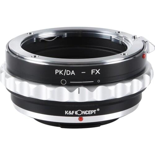 K&F Concept Lens Mount Adapter w/ Aperture Control Ring for Pentax K PKAF PK DA A Mount Lens to Fujifilm Fuji X FX XT2 XT20 XE3