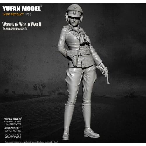 1/35 Yufan model Resin Model Tank soldier beauty self-assembled YFWW-2067-1