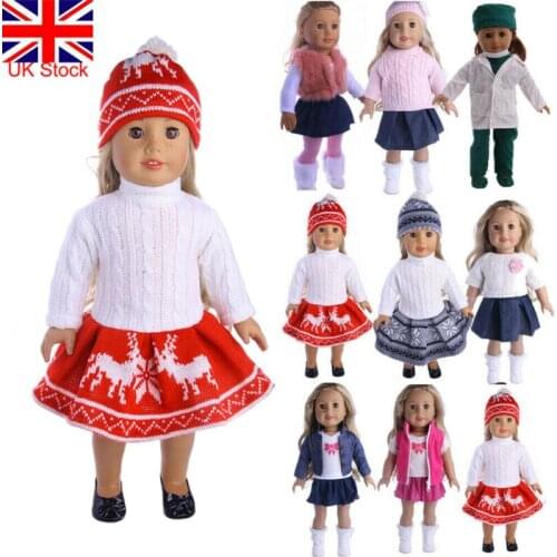 Pudcoco Outfit Dress Clothes for 18'' American Girl Our Generation My Life Doll costume