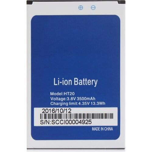 Original HOMTOM HT20 phone battery 3500mah 3.8V for HOMTOM HT20 Android 6.0 MTK6737 Quad Core-free shipping