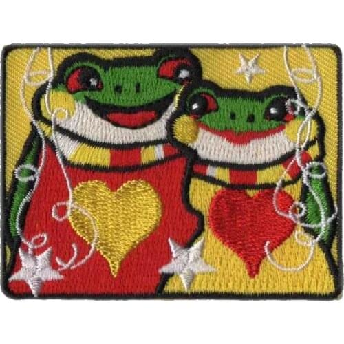 Embroidered Patches Oeteldonk Frog Patch On Clothes Iron On Patches For Clothing Patch Sewing On Garment Apparel Accessories