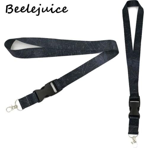 24pcs GPS Network lines Pattern Lanyard for Keys Phone Cool Neck Strap Lanyard for Camera Whistle ID Badge Cute webbings ribbons