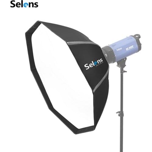 Selens 80cm Portable Flash Outdoor Octagon Umbrella Softbox for Godox V860II TT600 Yongnuo YN560 IV TR-988 Speedlite Soft Box