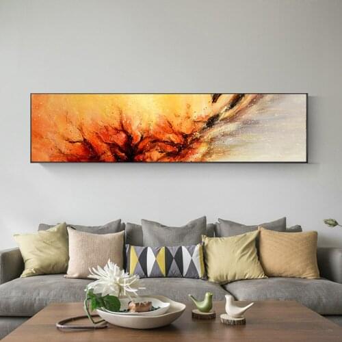 Modern Abstract Golden Orange Posters Wall Art Pictures For Living Room Home Decor Wall Art Canvas Painting