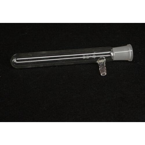 19/26 Ground Joint Glass Receiver With Hose/Arm Round Bottom Test Tube Labware