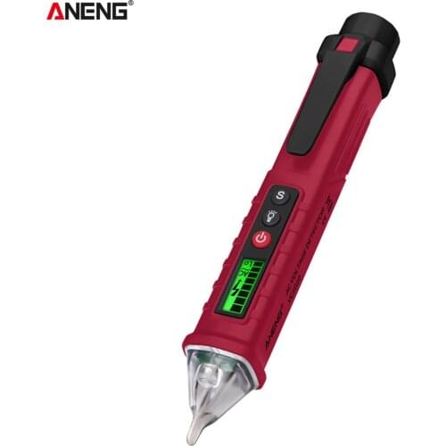 VC1010 Non-Contact AC Voltage Tester with Variable Sensitivity 12V-1000V Dual Range Electrical Tester Pen LCD Display with Beeps